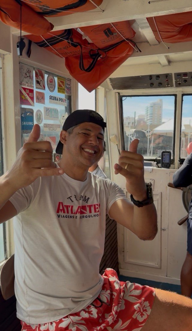 Leonardo no barco da Atlantes