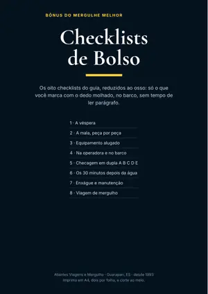 Capa do Pack Checklists de Bolso